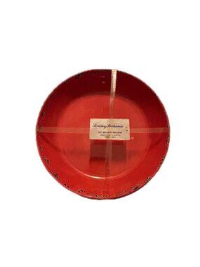 Tommy Bahama Red Melamine Dinnerware Service for 4 ~ Plates & Bowls NEW